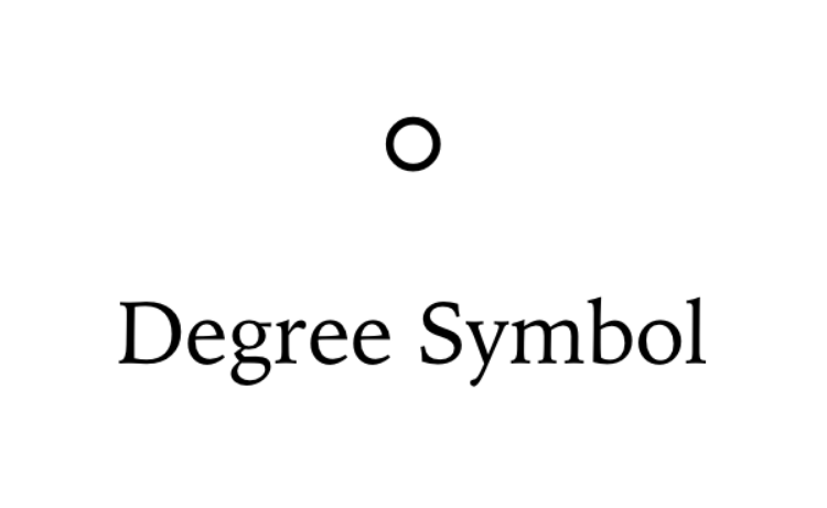 make degree symbol on mac keyboard